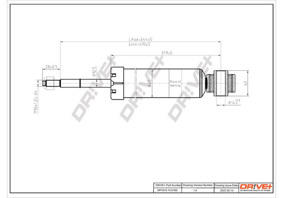 Amortizatorius Dr!ve+ DP1610.10.0169