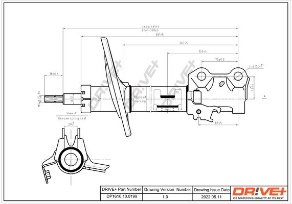Amortizatorius Dr!ve+ DP1610.10.0199