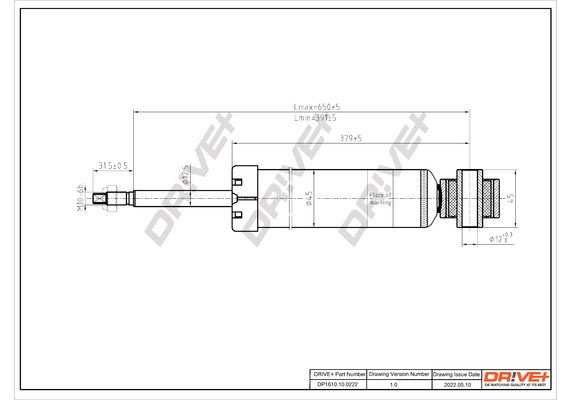 Amortizatorius Dr!ve+ DP1610.10.0222