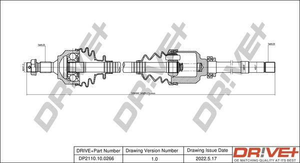 Приводний вал Dr!ve+ DP2110.10.0266