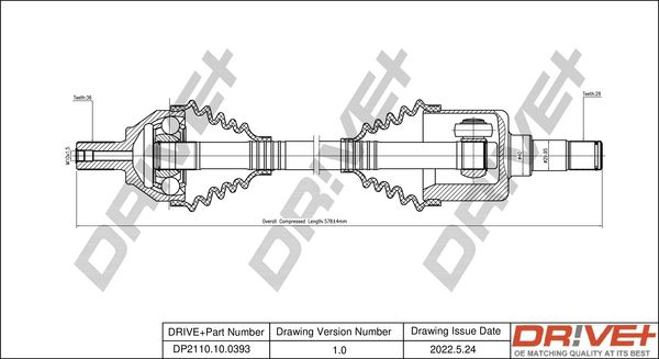 Приводний вал Dr!ve+ DP2110.10.0393