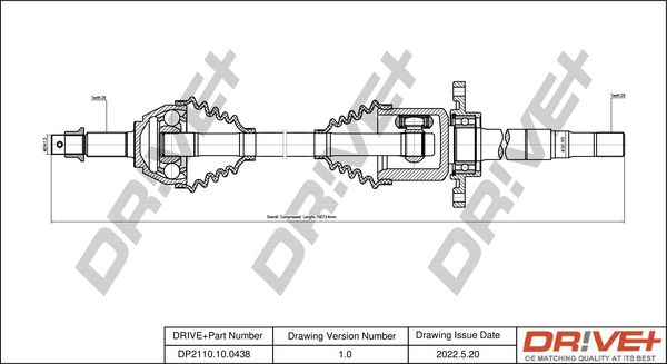 Drive Shaft Dr!ve+ DP2110.10.0438