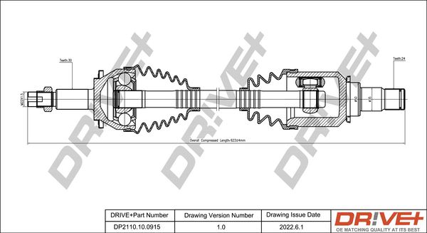 Drive Shaft Dr!ve+ DP2110.10.0915