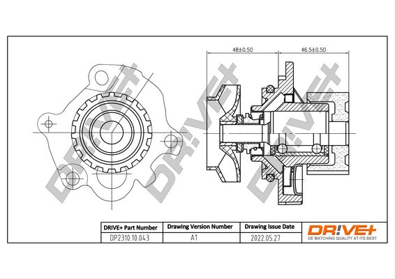 Насос охолоджувальної рідини, охолодження двигуна Dr!ve+ DP2310.10.043