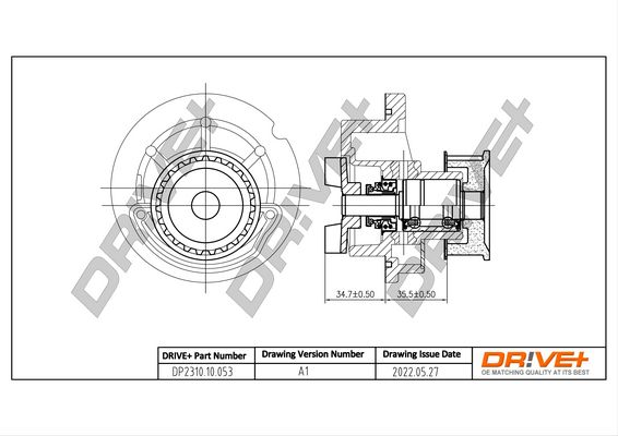 Water Pump, engine cooling Dr!ve+ DP2310.10.053