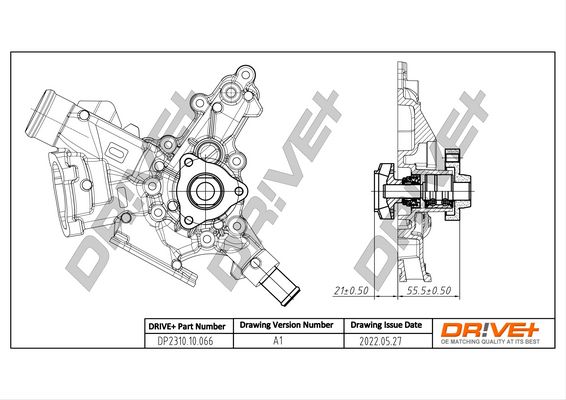 Насос охолоджувальної рідини, охолодження двигуна Dr!ve+ DP2310.10.066