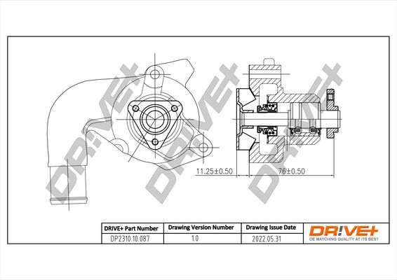 Water Pump, engine cooling Dr!ve+ DP2310.10.087