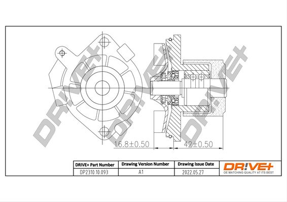 Water Pump, engine cooling Dr!ve+ DP2310.10.093