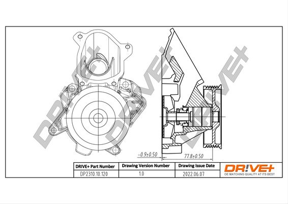 Water Pump, engine cooling Dr!ve+ DP2310.10.120