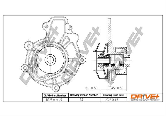 Насос охолоджувальної рідини, охолодження двигуна Dr!ve+ DP2310.10.127