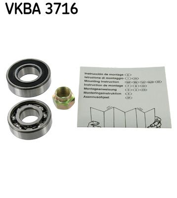 Rato guolio komplektas SKF VKBA 3716