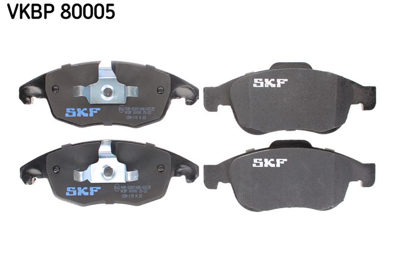 Комплект гальмівних накладок, дискове гальмо SKF VKBP 80005