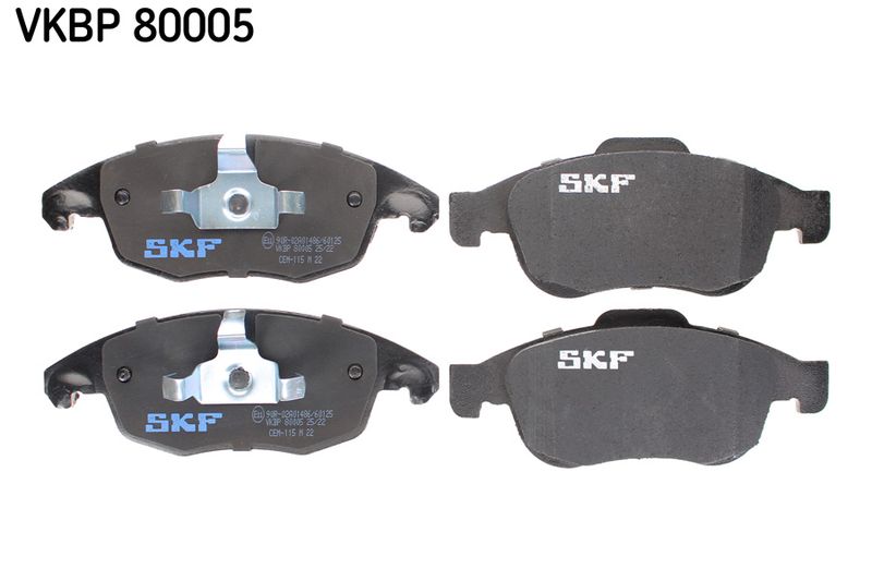 Stabdžių trinkelių rinkinys, diskinis stabdys SKF VKBP80005