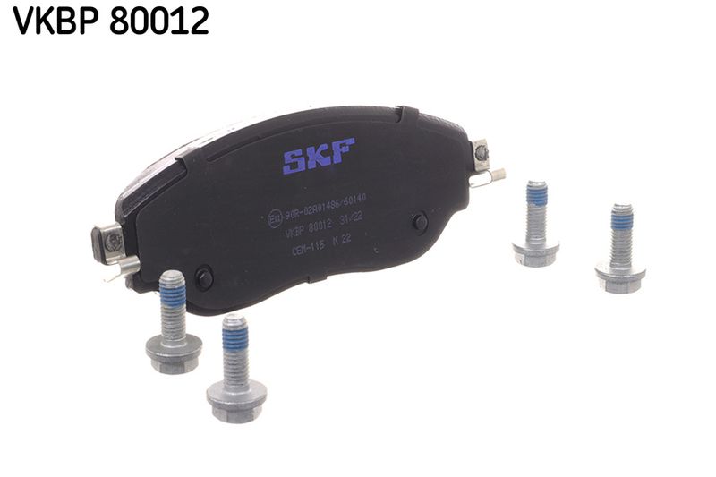 Комплект гальмівних накладок, дискове гальмо SKF VKBP80012