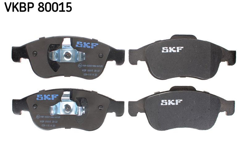Stabdžių trinkelių rinkinys, diskinis stabdys SKF VKBP80015