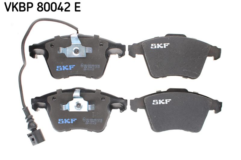 Комплект гальмівних накладок, дискове гальмо SKF VKBP80042E