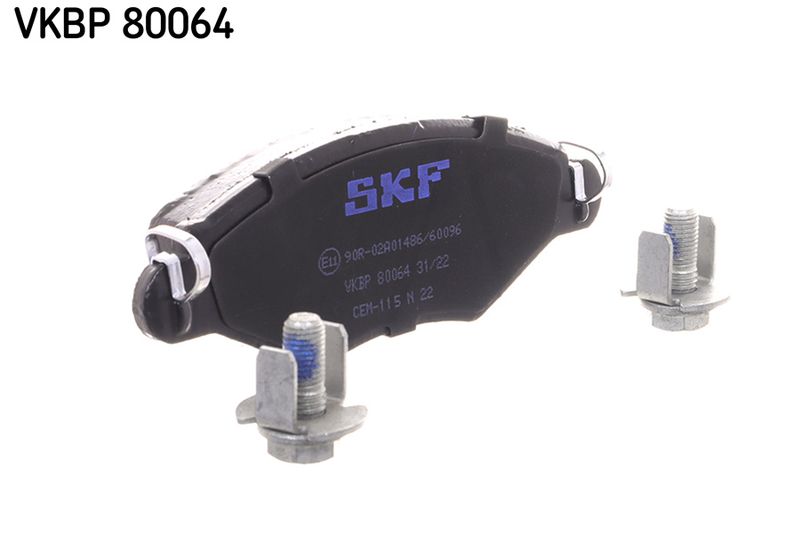 Комплект гальмівних накладок, дискове гальмо SKF VKBP80064