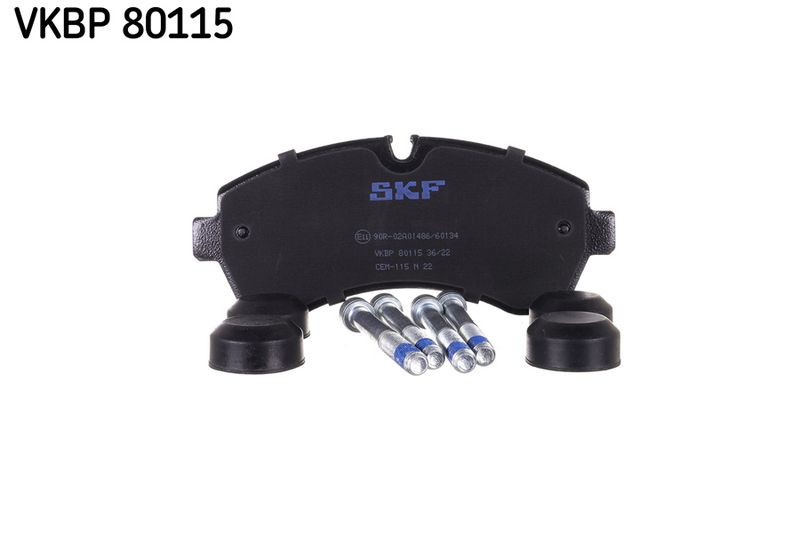 Комплект гальмівних накладок, дискове гальмо SKF VKBP80115