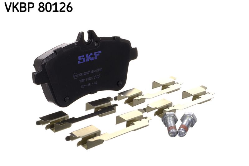 Комплект гальмівних накладок, дискове гальмо SKF VKBP80126