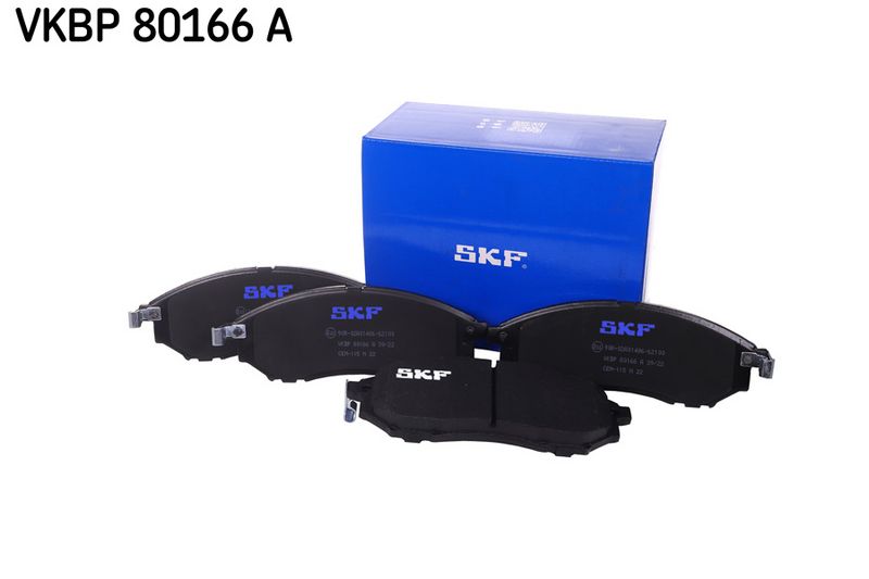 Комплект гальмівних накладок, дискове гальмо SKF VKBP80166A