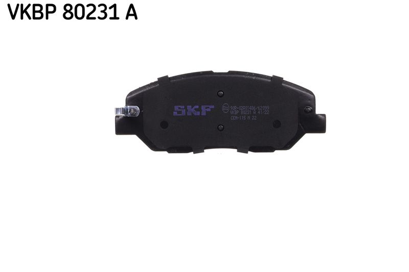 Комплект гальмівних накладок, дискове гальмо SKF VKBP80231A