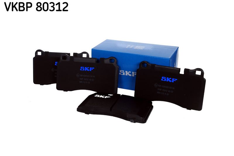Комплект гальмівних накладок, дискове гальмо SKF VKBP 80312