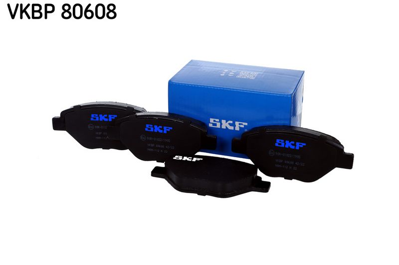Комплект гальмівних накладок, дискове гальмо SKF VKBP 80608