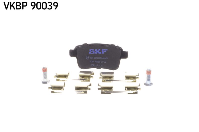 Комплект гальмівних накладок, дискове гальмо SKF VKBP90039