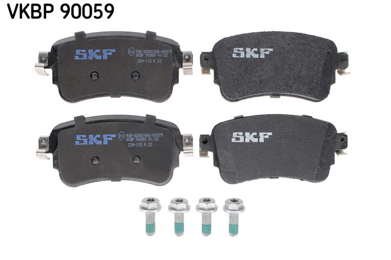 Комплект гальмівних накладок, дискове гальмо SKF VKBP90059
