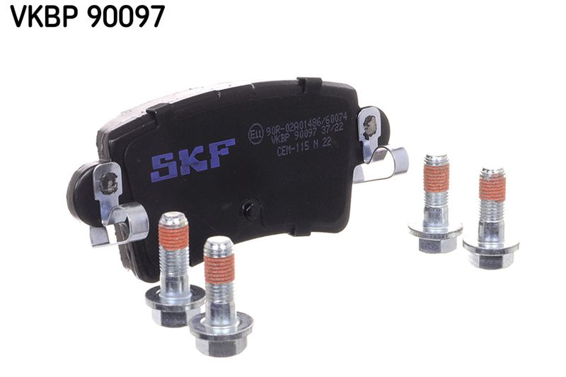 Комплект гальмівних накладок, дискове гальмо SKF VKBP90097