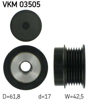 Roue libre d'alternateur SKF VKM 03505
