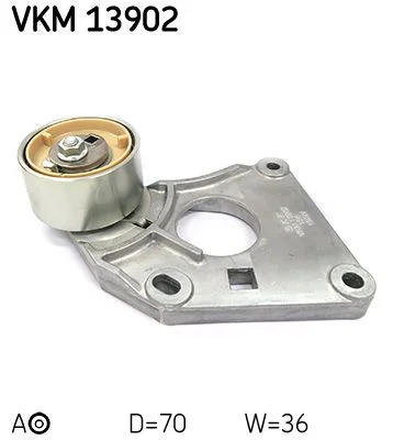 Tensioner Pulley, timing belt SKF VKM13902