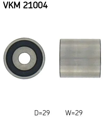 Відвідний/напрямний ролик, зубчастий ремінь SKF VKM 21004