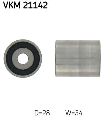 Deflection Pulley/Guide Pulley, timing belt SKF VKM 21142