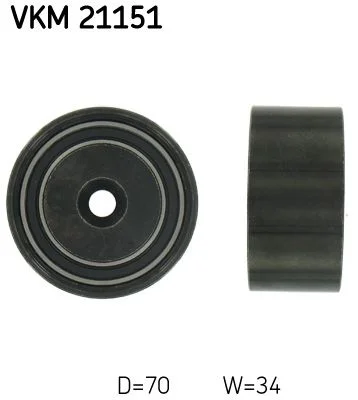 Deflection Pulley/Guide Pulley, timing belt SKF VKM 21151