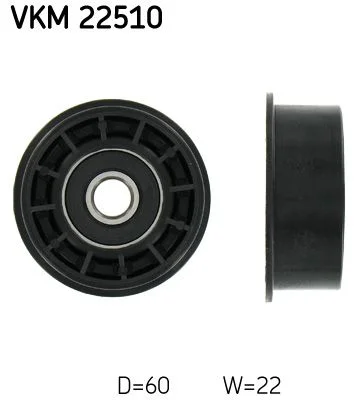 Deflection Pulley/Guide Pulley, timing belt SKF VKM 22510