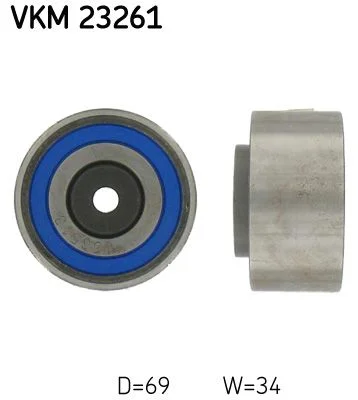 Deflection Pulley/Guide Pulley, timing belt SKF VKM23261