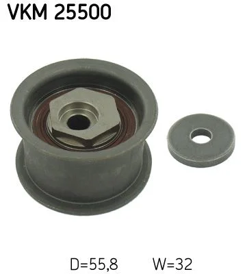 Deflection Pulley/Guide Pulley, timing belt SKF VKM25500