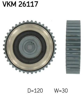 Deflection Pulley/Guide Pulley, timing belt SKF VKM 26117