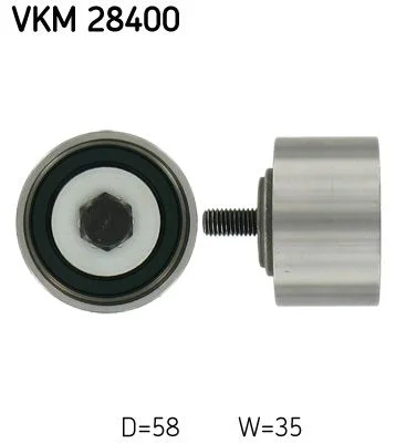 Deflection Pulley/Guide Pulley, timing belt SKF VKM 28400