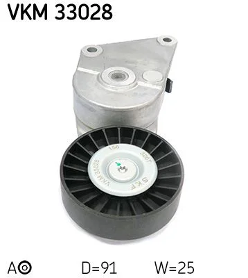 Diržo įtempiklis, V formos rumbuotas diržas SKF VKM 33028