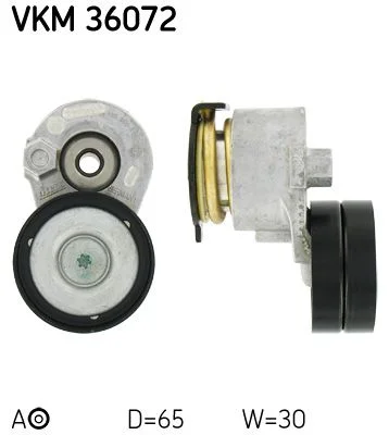Натяжний пристрій, клиновий ремінь SKF VKM 36072
