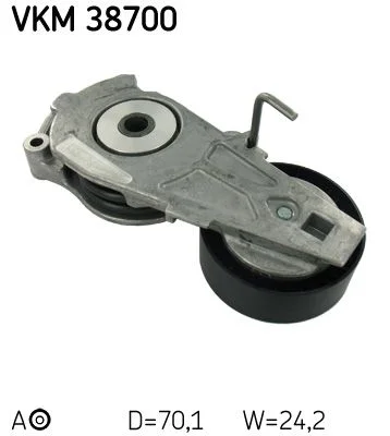 Diržo įtempiklis, V formos rumbuotas diržas SKF VKM 38700