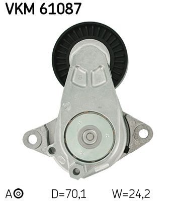 Tensioner Pulley, V-ribbed belt SKF VKM 61087