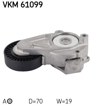 Tensioner Pulley, V-ribbed belt SKF VKM 61099