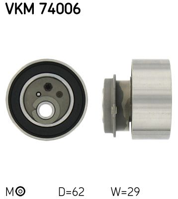 Tensioner Pulley, timing belt SKF VKM 74006