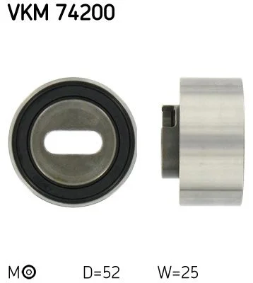 Tensioner Pulley, timing belt SKF VKM74200