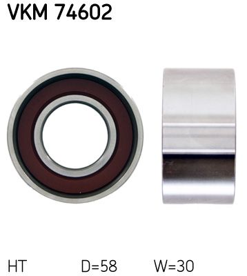 Galet tendeur, courroie de distribution SKF VKM 74602