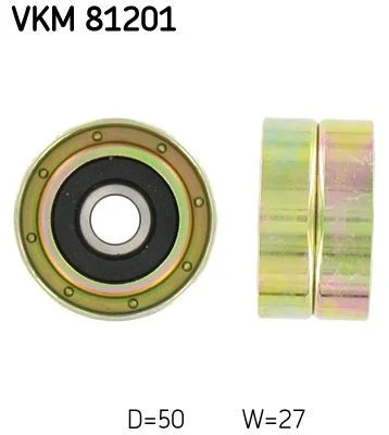 Deflection Pulley/Guide Pulley, timing belt SKF VKM 81201