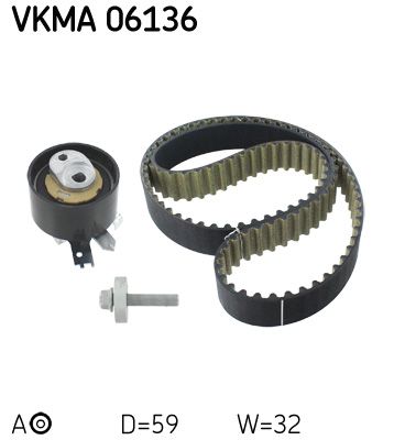 Timing Belt Kit SKF VKMA 06136